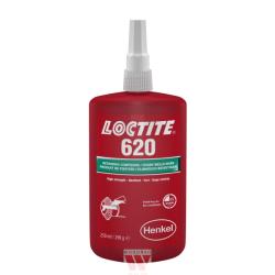 LOCTITE 620 - 250ml (high temperature (up to 230°C), anaerobic, high strength green adhesive for fastening coaxial, metal assemblies) (IDH.246664)