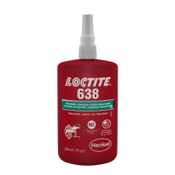 LOCTITE 638 - 250ml (anaerobic, high strength green retaining compound for cylindrical assemblies) (IDH.1803039) LOCTITE 638 - 250ml (anaerobic, high strength green retaining compound for cylindrical assemblies) (IDH.1803039)