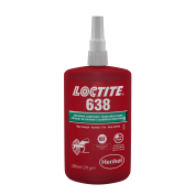 LOCTITE 638 - 250ml (anaerobic, high strength green retaining compound for cylindrical assemblies)
