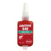 LOCTITE 640 - 50ml (slowly curing, anaerobic, high strength green adhesive for fastening coaxial, metal assemblies)