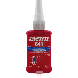 LOCTITE 641 - 50ml (anaerobic, medium strength yellow adhesive for fastening coaxial, metal assemblies) (IDH.246676)