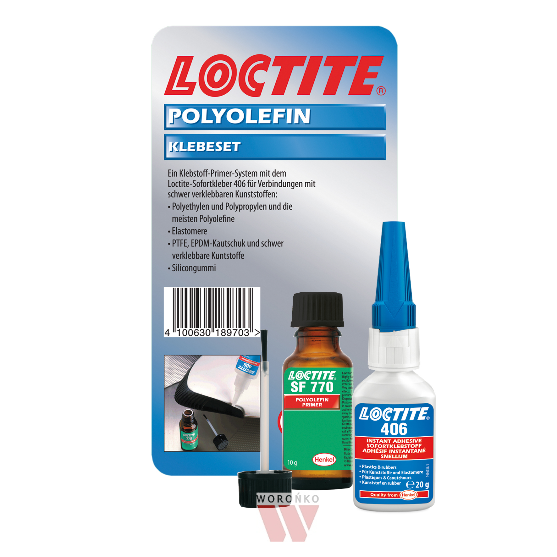 Instant adhesive (plastics, rubber) LOCTITE 406 20g, Loctite