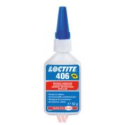 LOCTITE 406 - 50g (cyanoacrylate (instant) adhesive for plastics and rubber, col