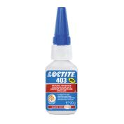LOCTITE 403 - 20g (cyanoacrylate adhesive (instant), colorless/transparent, low odor, low blooming)