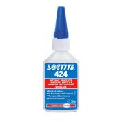 LOCTITE 424 - 50g (cyanoacrylate adhesive (instant), for plastics and rubbers, colorless/transparent)