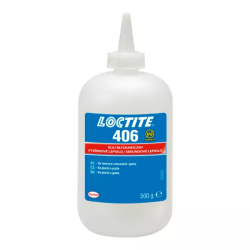 LOCTITE 406 - 500g (cyanoacrylate adhesive (instant) for plastics and rubber, colorless/transparent) (IDH.246505) LOCTITE 406 - 500g (cyanoacrylate adhesive (instant) for plastics and rubber, colorless/transparent) (IDH.246505)