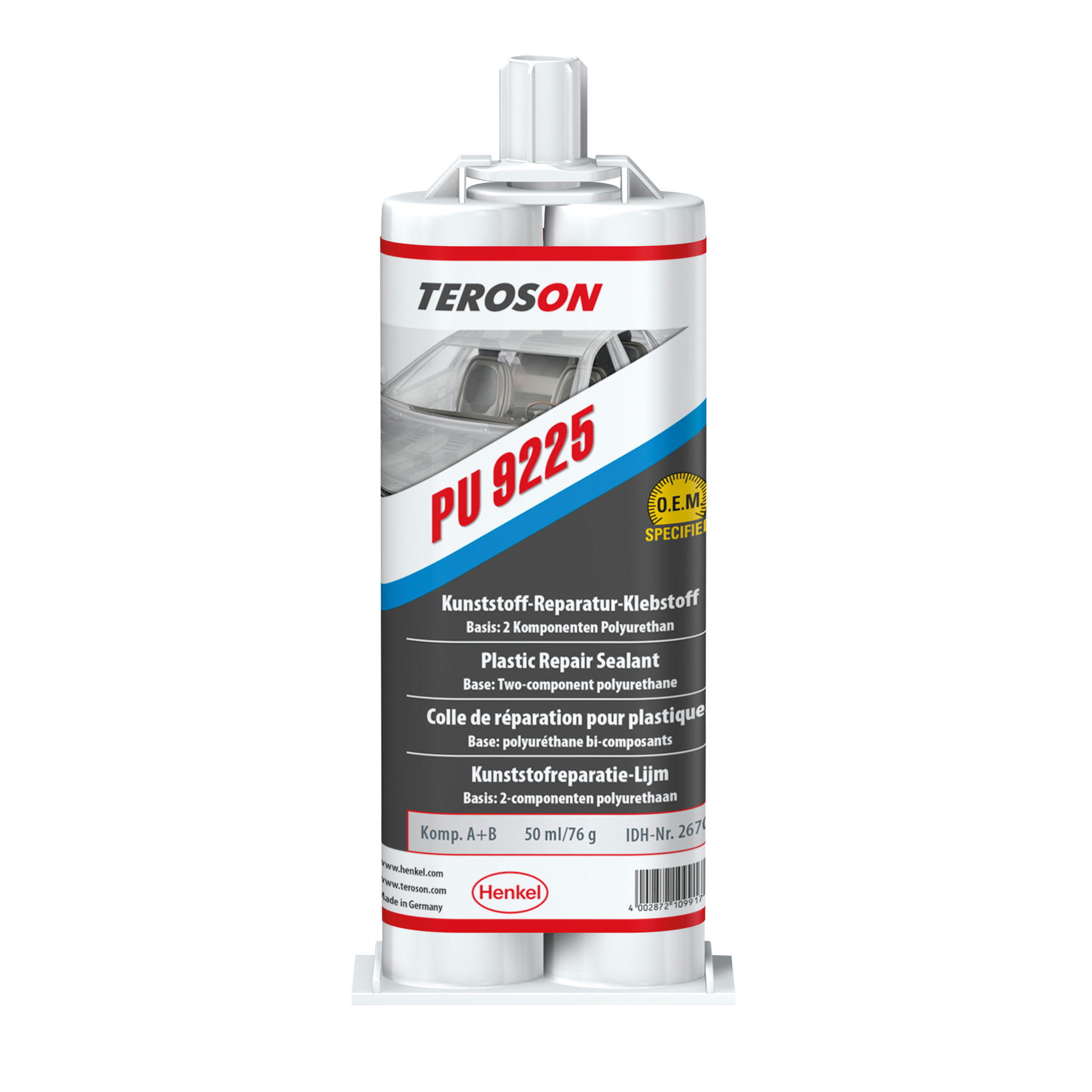 Teroson PU 9225 UF ME, colle pour plastique 50 ml