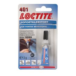 LOCTITE 401 - 3g blister (universal cyanoacrylate (instant) adhesive, colorless/transparent) (IDH.195904)