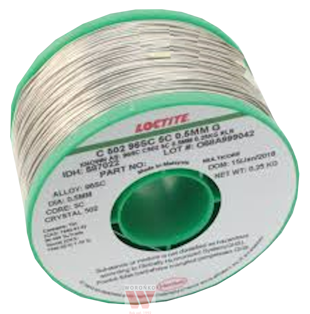 LOCTITE C 502 99C 5C 0.7MM H 0 5kg Solder wire 99C Sn 99.3 Cu